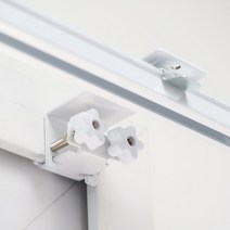 감성다는남자 안뚫어고리ver2 화이트 브라켓 커튼/블라인드