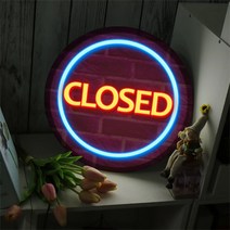 nb846-LED액자35R_네온글씨오픈앤클로즈, 타입1 오픈
