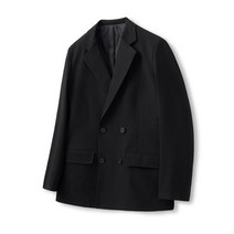 ANOBLIR 노치드 더블 브레스티드 블레이저 [블랙] NOTCHED DOUBLE BREASTED BLAZER [BLACK] 11203570