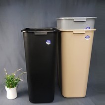 광신 스윙 사각 휴지통 인테리어 쓰레기통 오픈형, 1개, 50L 그레이
