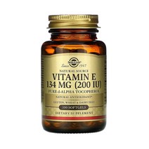 Solgar 솔가 천연 비타민E 200IU 100정 소프트젤 VITAMIN E 알파 토코페롤 Tocopherol