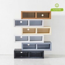 쌓기가능 거실장 DIY 배치 안전모서리 선반 블럭(6색) 선물 유럽풍 대 순수, 크림