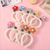 인싸 커플 꽃 플라워 단체 우정 머리띠, 초록