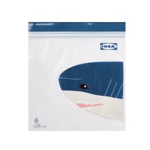 이케아 지퍼백 소형 중형 대형 곰돌이 상어, 이케아지퍼백(낱장단위) /, A2.상어18x18.5 (10장)