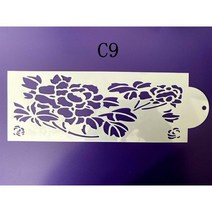 프라모델 건담 도색 부스 스프레이 29x10cm 퐁당 케이크 메쉬 스텐실 스탬프 엠보싱 웨딩 장식 도구 플라스틱 금형 초콜릿 그리기 그림, C9