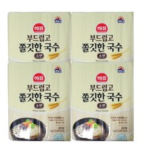 해표 부드럽고 쫄깃한 국수, 3kg, 4개