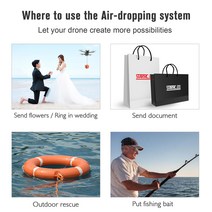 카메라 드론 DJI-Mini 3 Pro 에어 드로퍼 런처 포물선 바다 낚시 던지기 미니 프로 액세서리용 드롭 시스, 한개옵션0