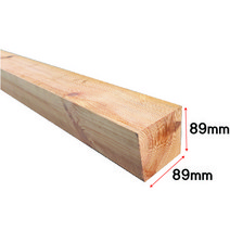 직사각형-각목 각재- 89mm x 89mm-다용도 목재 셀프 DIY, 1개, 목재-89mm x 89mm x 1200mm