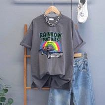 바이미쓰리 / [당일출고]레인카 워싱 반팔 티셔츠(4color)