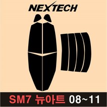 NEXTECH SM7 측후면 세트 국산 열차단 썬팅필름 썬팅지, 15%, 2.SM7 뉴아트(08-11), 르노삼성