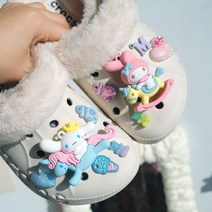 [정품/입고완료]목마 산리오 파츠세트 신발꾸미기 시나모롤 키티 마이멜로디, 10PS