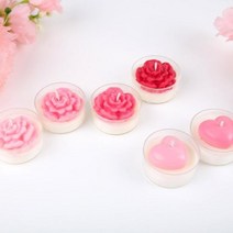 어버이날 카네이션 & 하트 티라이트 캔들 하트/랜덤