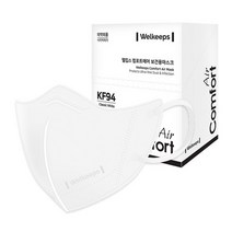 웰킵스 컴포트에어 보건용마스크 대형 KF94, 3개, 클래식화이트, 10개입