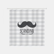 샤바스 PEVA 스칸디나 샤워커튼 샤워커텐 이쁜디자인 세련된디자인, 닐스샵_ PEVA 스칸디나 샤워커튼(180x180cm), -이상품선택-