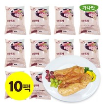 [도매] 통오리훈제 10팩 대용량 업소용 통(뼈제거) 캠핑음식, 800g