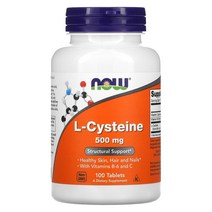 시스테인 L-Cysteine 500mg 100 Tablets, 기본