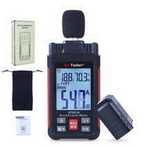 소음측정기 Xin 테스터 소음 측정기 30-130dB 사운드 레벨 미터 백라이트 온도 습도 모니터링 장치 XT602A, 01 XT602A