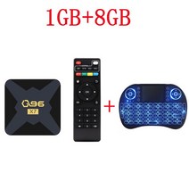 TV 셋톱박스 안드로이드셋탑박스 OTT셋톱박스 Q96 X7 박스 2023 스마트, 3.Eu 플러그 - 1GB 8GB keyboard