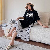 영애씨옷장 빅사이즈 원피스 여름 원피스 도트 원피스 no. 203