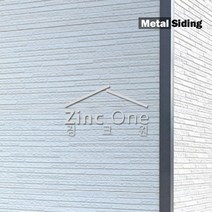 징크원 메탈사이딩 3000.x380 8장 1박스 16t 단열재 일체형, 스팬드럴, 화이트