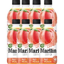 키워도 회의 미팅 회사 탕비실 사무실 간식 자연은 더말린 제로 복숭아 500ml 페트 20개 500ml, 8세트