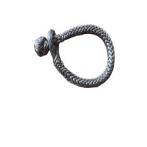 합성 소프트 샤클 로프 UHMWPE 복구 회색 6mm 80mm 11000lbs 차단 강도, 없음