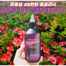 10초 스팀 워터 헤어팩 손상모+큐티클+단백질케어 단10초 홈클리닉 빗질이 안되던 모발도 찰랑찰랑, 워터 트리트먼트_1개