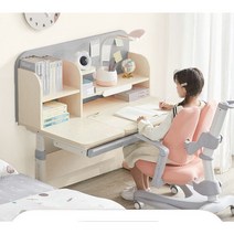 토드가드 앤110 각도조절 높이조절 초등학생 어린이 아동책상 DIY상품 스터디업 데스크, 그레이 의자 세트