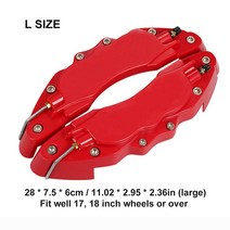 자동차 타이어 휠 허브 디스크 브레이크 캘리퍼 커버 2 개 Alfa Romeo 159 147 156 166 GT Mito Acura MDX RDX TSX Fiat 500 Punt, 03 L