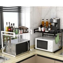 길이조절되는 매직선반/주방/사무실/세탁실 다용도2단선반, 화이트