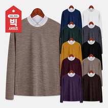 스타일에스 md 남자 빅사이즈 가을 겨울 라쿤 라운드넥 니트