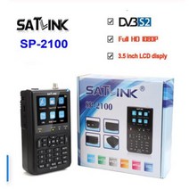 위성 TV 수신기 Satlink sp-2100 hd sat 파인더 dvb ss2 satfinder mpeg-24 3.5 인치 lcd 화면이있는 디지털 파인더 미터 pk ws, 블랙라이트 없이, 영국 플러그