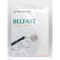 조이십자수 Precut 쯔바이원단32ct Belfast -3609-100-(48x68cm), white