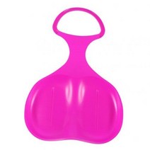 눈썰매 1인용 2인용 어른용 어린이용 유아용 스노우볼메이커 아동 고급형 플라스틱 손잡이 등받이 노르딕눈썰매 튜브 케이스 휴대용 접이식 일반형 썰매세트 요술램프 끈 눈썰매장 92, 로즈 레드