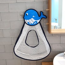 아가프라 욕실그물망 정리망(펭귄 고래 불가사리), 욕실그물망-고래