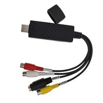 USB2.0 VHS To DVD Converter 아날로그 를 디지털 형식으로 변환 레코드 캡처 카드, 01 Black