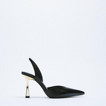 자라 ZARA 2022년 여름 신상품 여성화 뮬러 샌들 힐 슬리퍼 직장 9cm