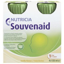 NUTRICIA Souvenaid 드링크 125ml 4팩 바닐라 Souvenaid Memory Drink Vanilla 125ml 4 Pack