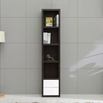 장인가구 프린스 400 5단 서랍형 책장, 월넛