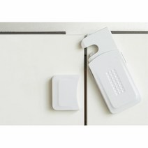 주방 문열림 방지 고정 잠금장치 안전고리 씽크대잠금, 1개, 화이트 2p
