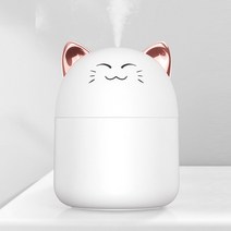 유청분리기 치즈메이커 베리요거트 그릭요거트 귀여운 애완 동물 가습기 미니 사무실 데스크탑 에어컨 룸, 01 White cat