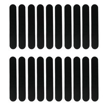 30 피스 일회용 캡 라이너 수분 위크 땀 밴드 바이저 모자 크기 크기 감속기 접착제 땀 흡수 스트립 패치 감소 테이프, 검은색