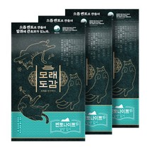 [아로펫] 모래도감 벤토나이트 일반입자 6kgx3봉 고양이 모래, 없음