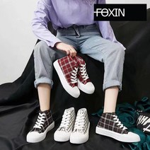 폭신 체크패턴 여성용 운동화 스니커즈 bt730