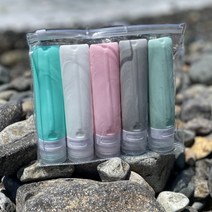 새지않는 다목적 여행용 실리콘 공병, 80ml, 5개