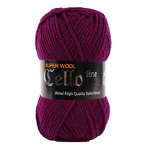 마마니트 첼로 뜨개실, 916 퍼플혼합, 1개