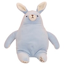 라움생 애착 인형 곰 토끼인형 모찌 귀여운 동물 큰 대형 신생아 아기 유아 수면 봉제 수제 핸드메이드 애착인형, 블루, S-25cm