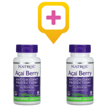 [2통] 아사이 베리 Acai Berry 나트롤 Natrol 500mg 75 베지캡슐, 1통