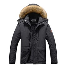 남성용 겨울 스노우 코트 따뜻한 스키 자켓 방수 후드 작업용 겉옷 Black01. X-Large136455, Haze Blue06