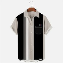 남자하와이안셔츠 남성용 루즈한 통기성 코코넛 레트로 3D 캐주얼 비치 여름 패션